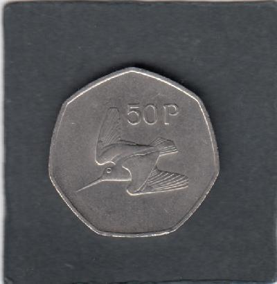Beschrijving: 50 Pence BIRD 